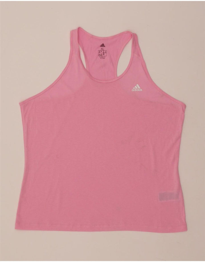 ADIDAS Damen Climalite Weste Top UK 20/22 XL Rosa Polyester
