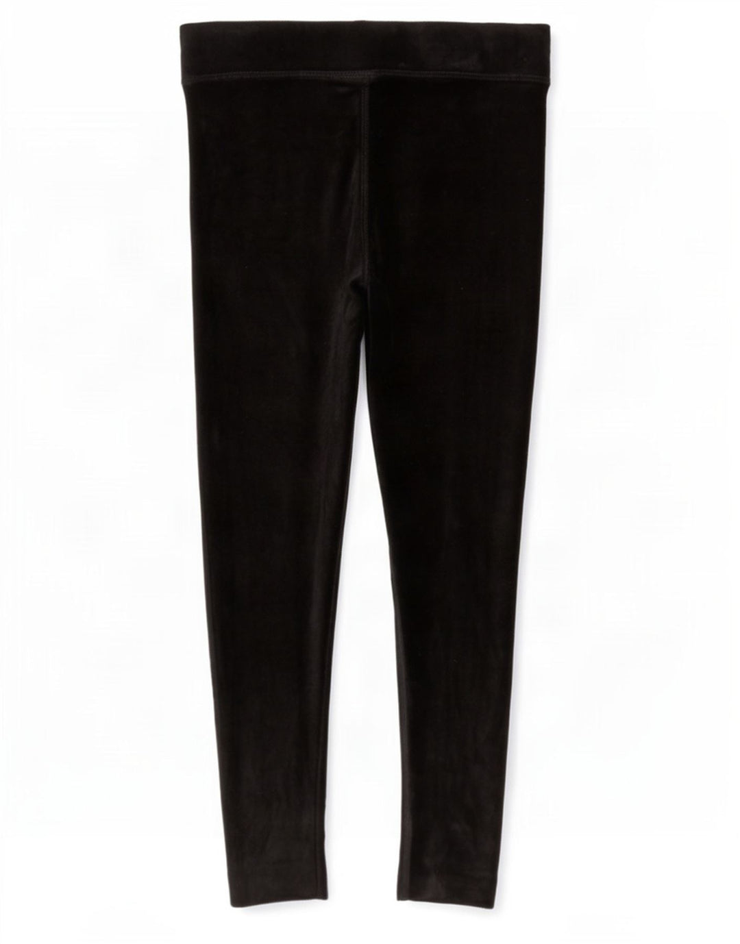 Marks & Spencer Damen Velours-Leggings UK 12 Mittelschwarze Baumwolle