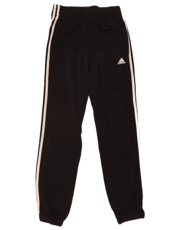Adidas Jungen-Trainingshose, Jogginghose, 11–12 Jahre, schwarzes Polyester