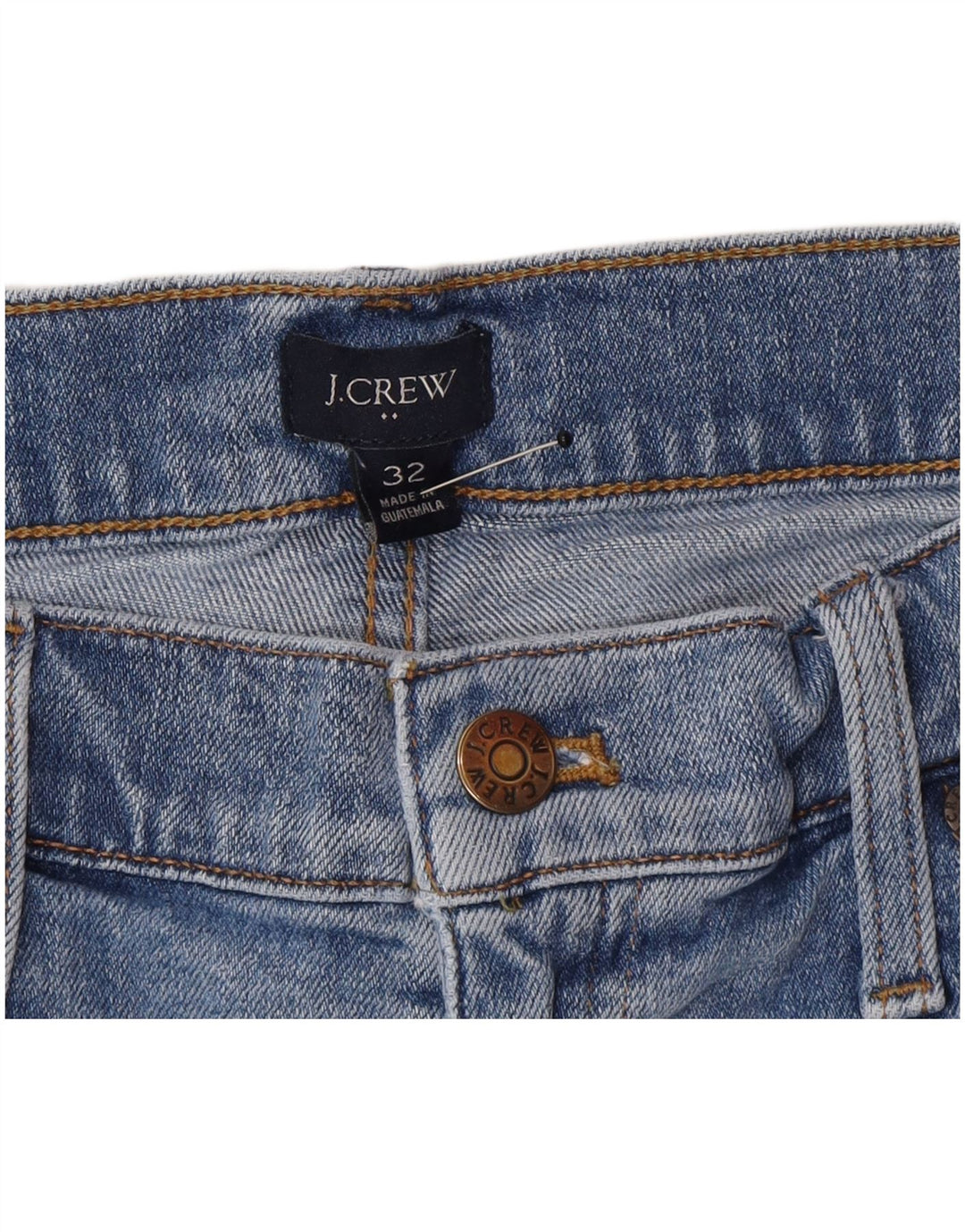 J. Crew Damen Jeansshorts W32 Large Blau