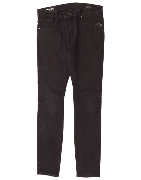 G-Star Herren Revend Skinny Jeans W33 L34 Schwarze Baumwolle