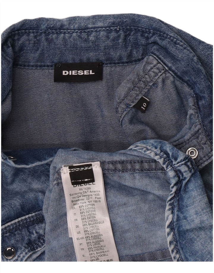 Diesel Jungen Jeanshemd, 9–10 Jahre, blaue Baumwolle
