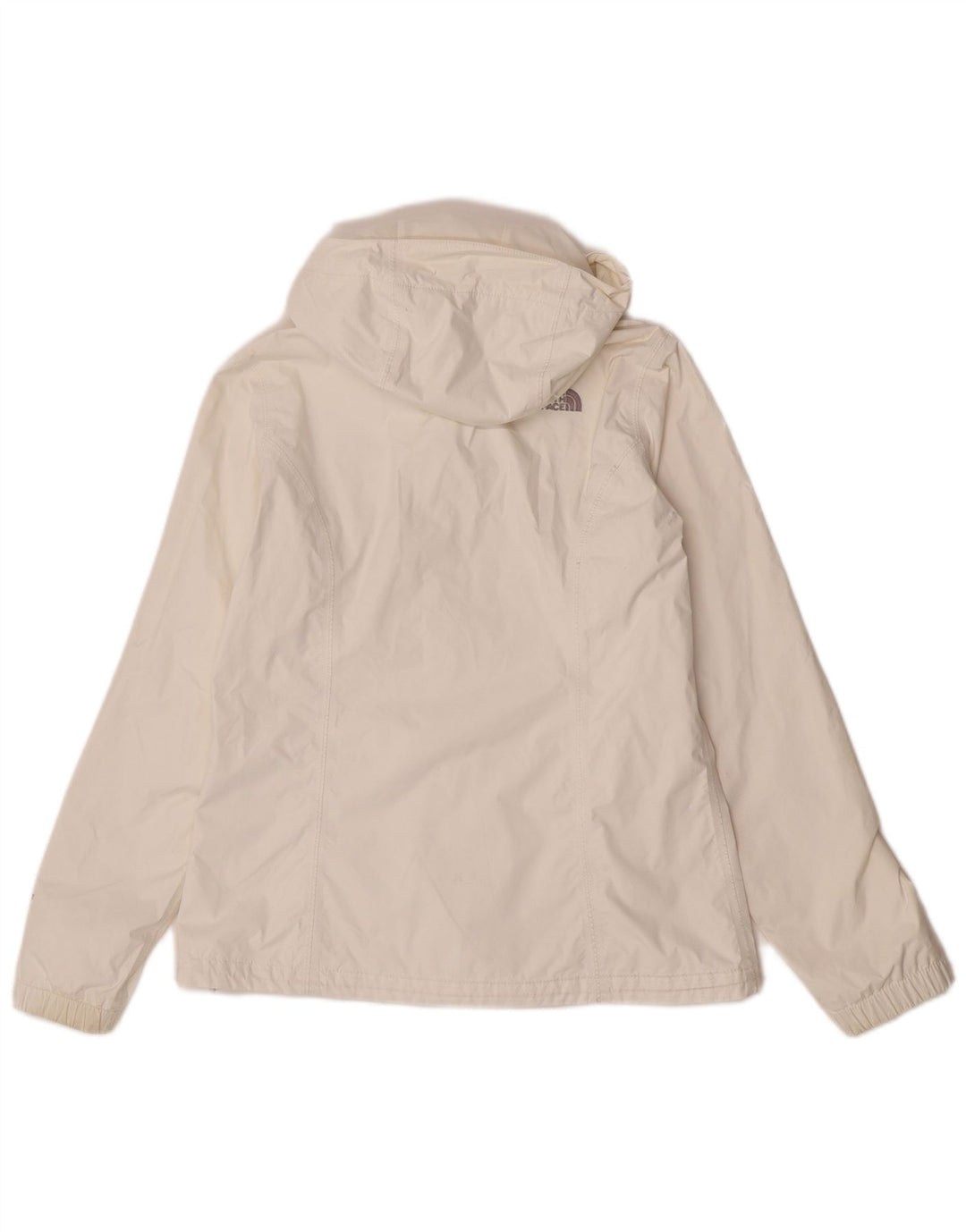 The North Face Damen-Regenjacke mit Kapuze, UK 14, mittelweißes Nylon