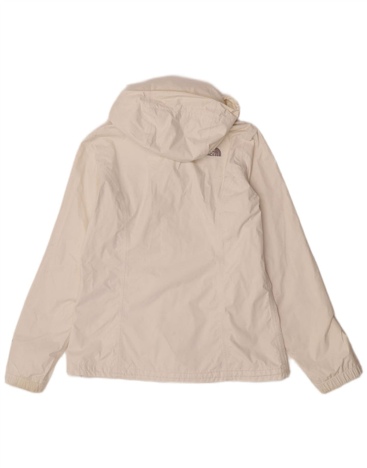 The North Face Damen-Regenjacke mit Kapuze, UK 14, mittelweißes Nylon