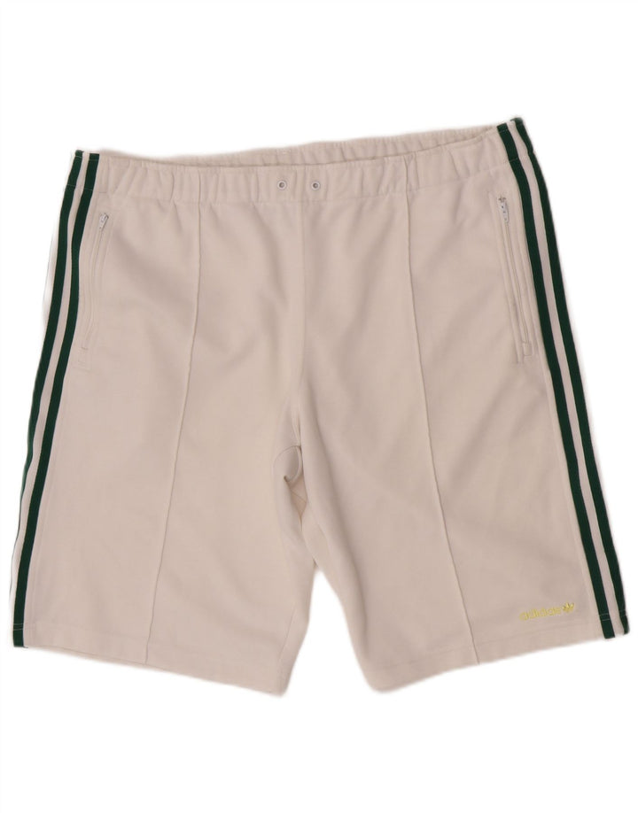 Adidas Herren Sportshorts, groß, aus weißem Polyester