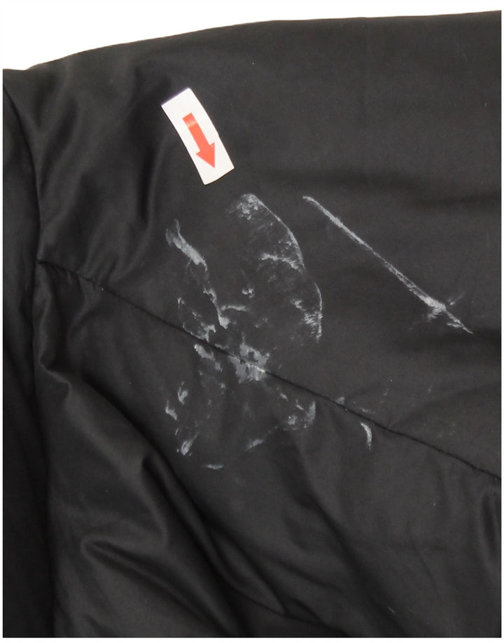 Nike Herren Graphic Loose Fit Wattierte Jacke UK 36/38 Small Schwarz Polyester