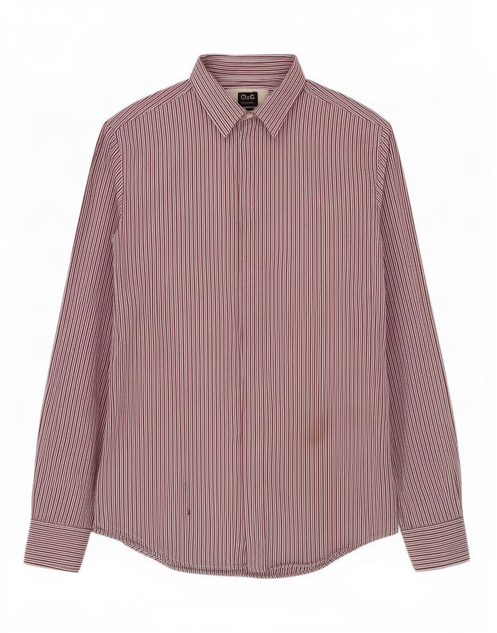 Dolce & Gabbana Herrenhemd IT 48 Medium Mehrfarbig gestreift aus Baumwolle