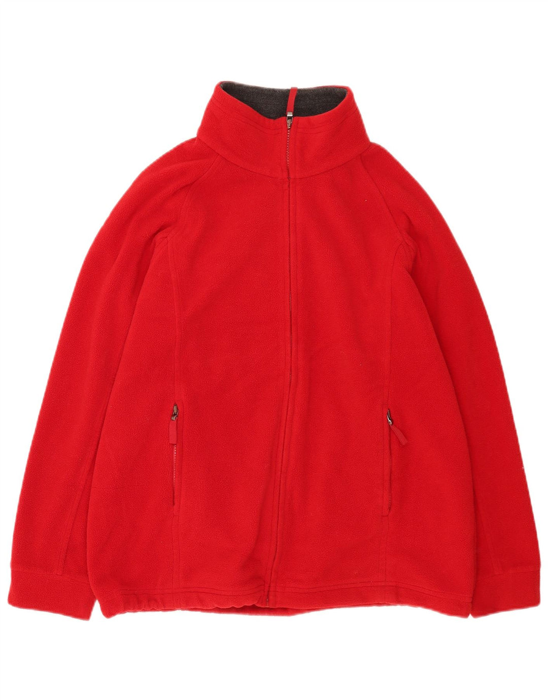 Marks & Spencer Damen Fleecejacke UK 14 Large Rot Polyester