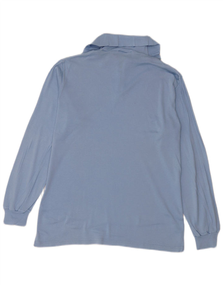 Vintage Herren 1/4 Reißverschluss Top Langarm XL Blau