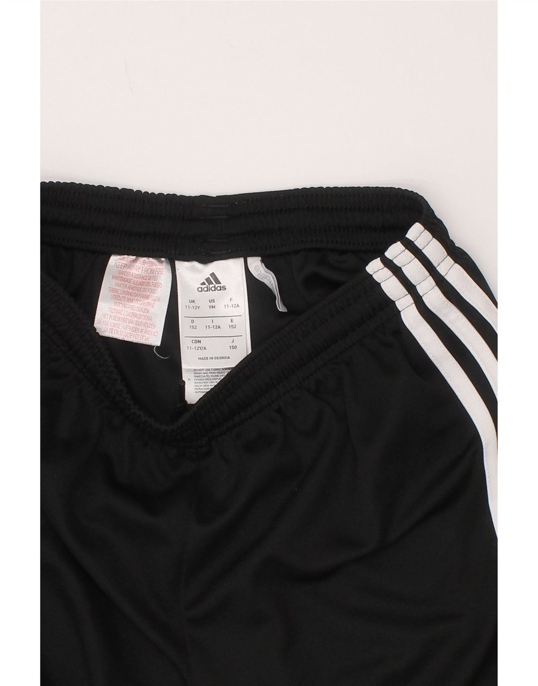 Adidas Jungen Climalite Sportshorts 11–12 Jahre, schwarzes Polyester