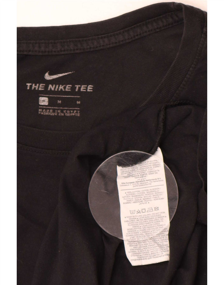 Nike Herren-Grafikoberteil mit langen Ärmeln, Mittelschwarz, Colourblock-Baumwolle