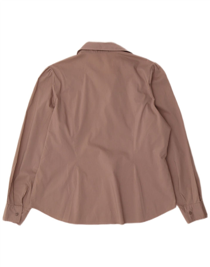 Marks & Spencer Damen Hemdbluse UK 18 XL Graue Baumwolle