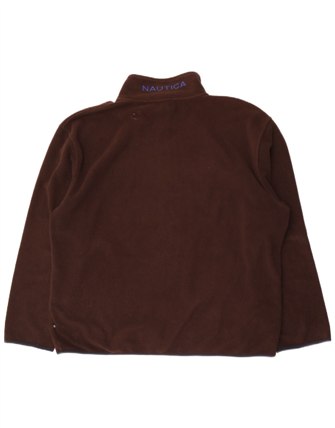 Nautica Herren-Fleecepullover mit grafischem Reißverschluss, 2XL, braun, Polyester