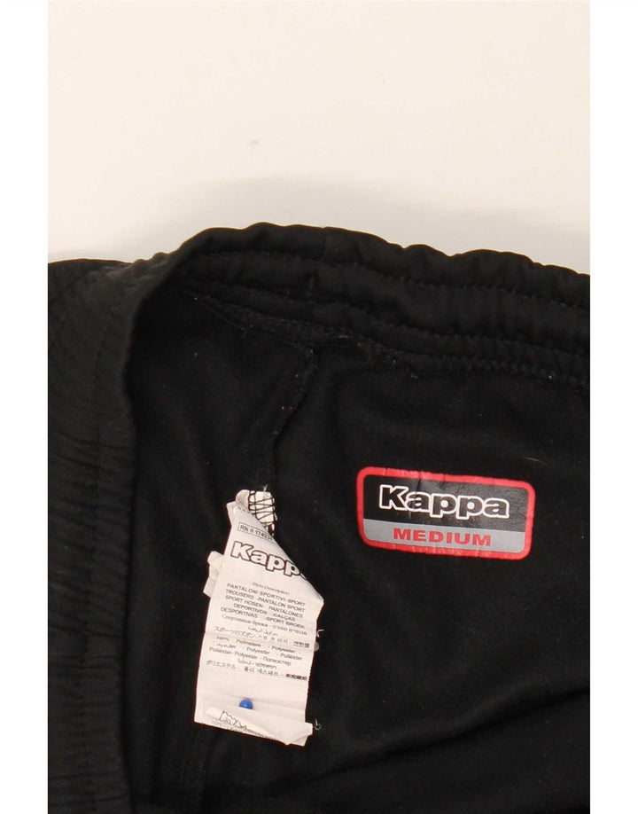 Kappa Herren-Trainingshose mit Grafik, mittelschwarzes Polyester