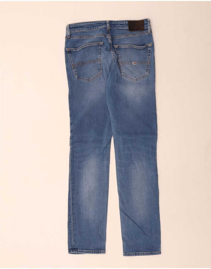 Tommy Hilfiger Herren Slim Jeans W30 L30 Blaue Baumwolle