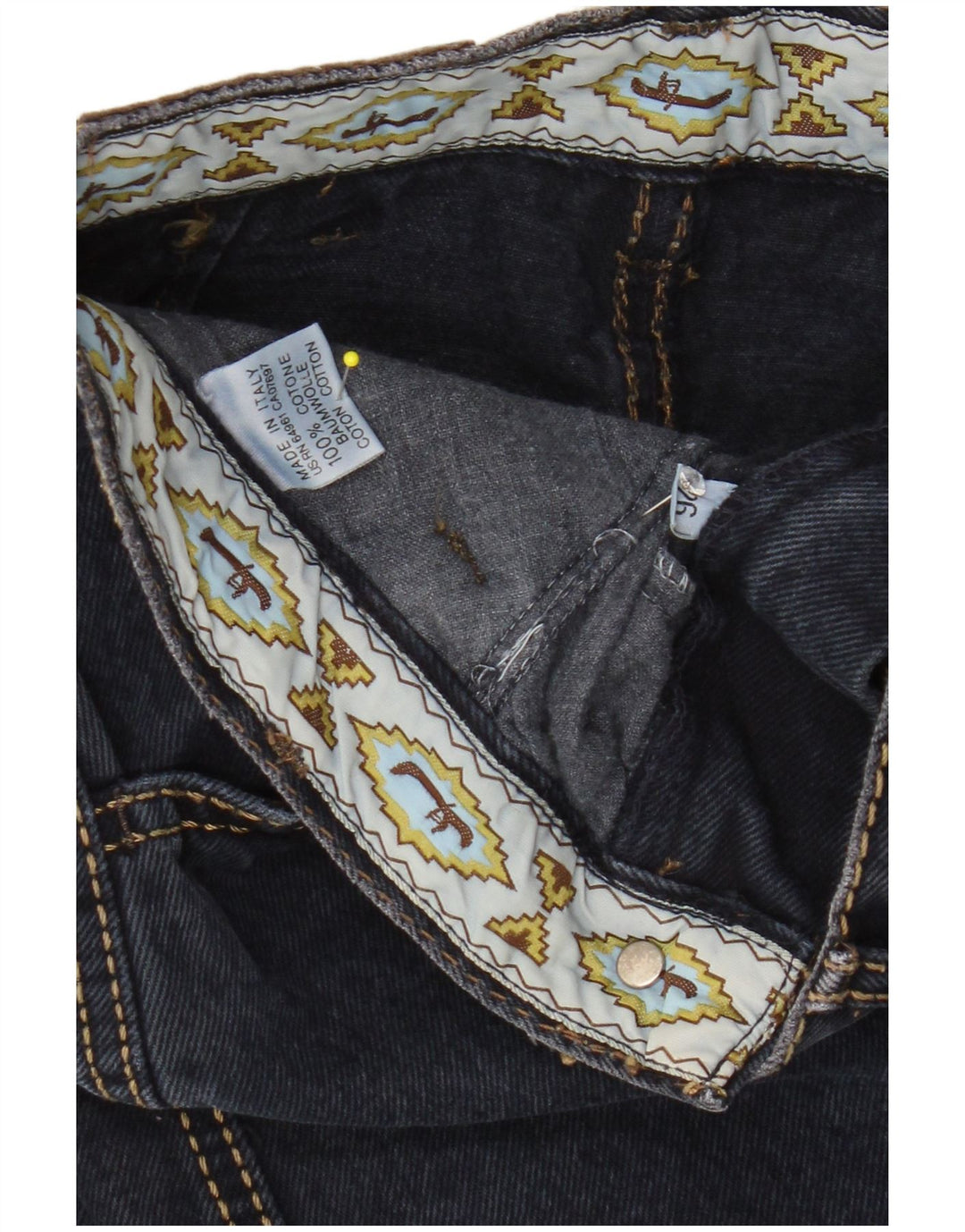SISLEY Damen Jeansrock W26 Small Marineblaue Baumwolle