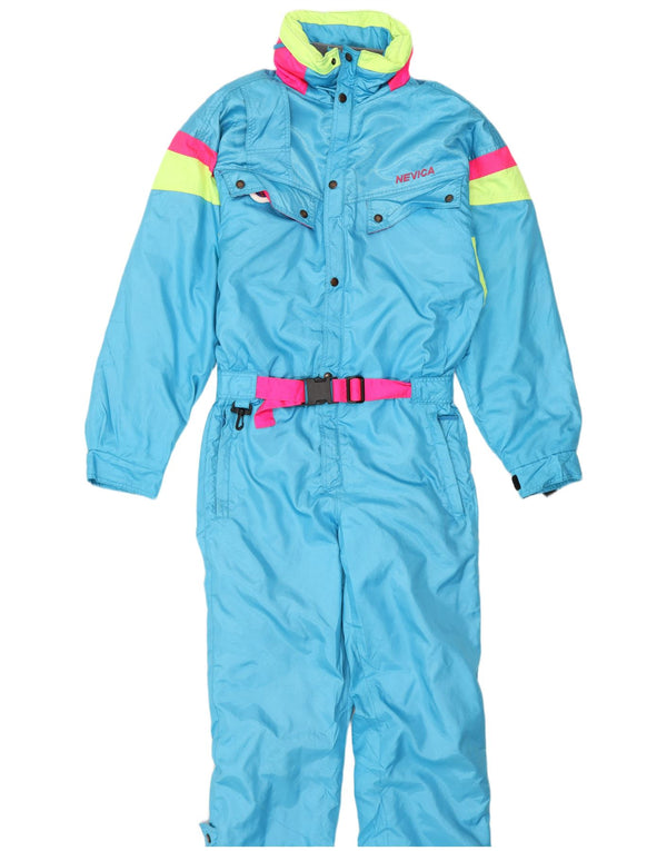 Nevica Herren-Skioverall mit Kapuze, UK 40, M, W34, L30, Blau, Farbblock