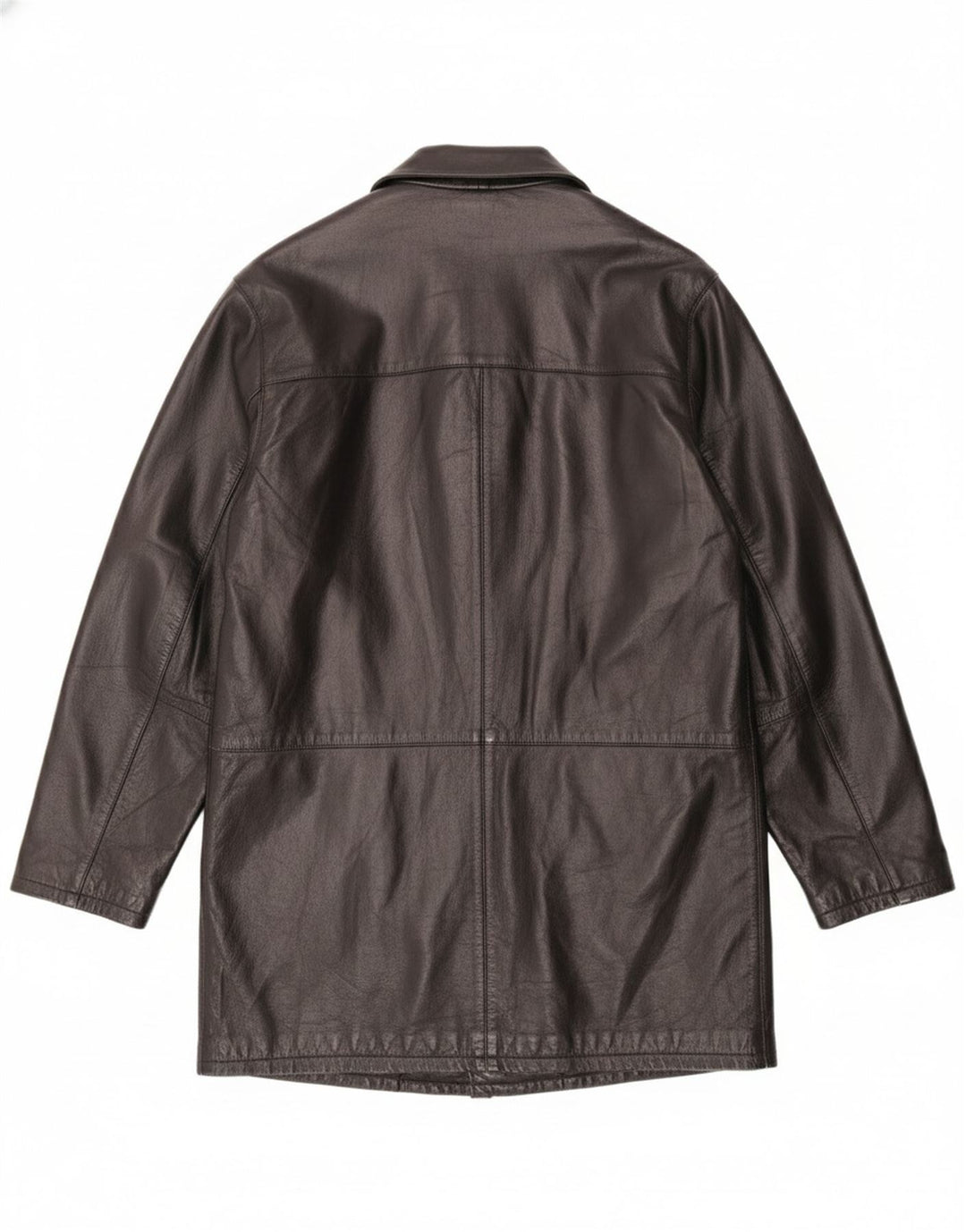 Martin's Herren-Ledermantel IT 48 Mittelschwarzes Leder
