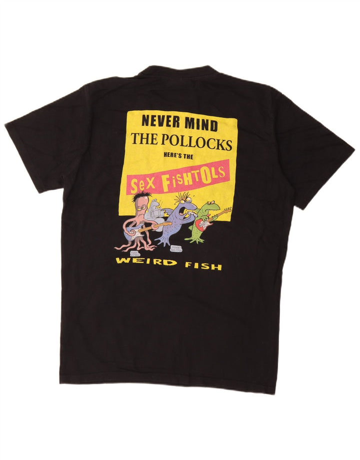 Weird Fish Herren-T-Shirt mit Grafik, Mittelschwarz, Baumwolle