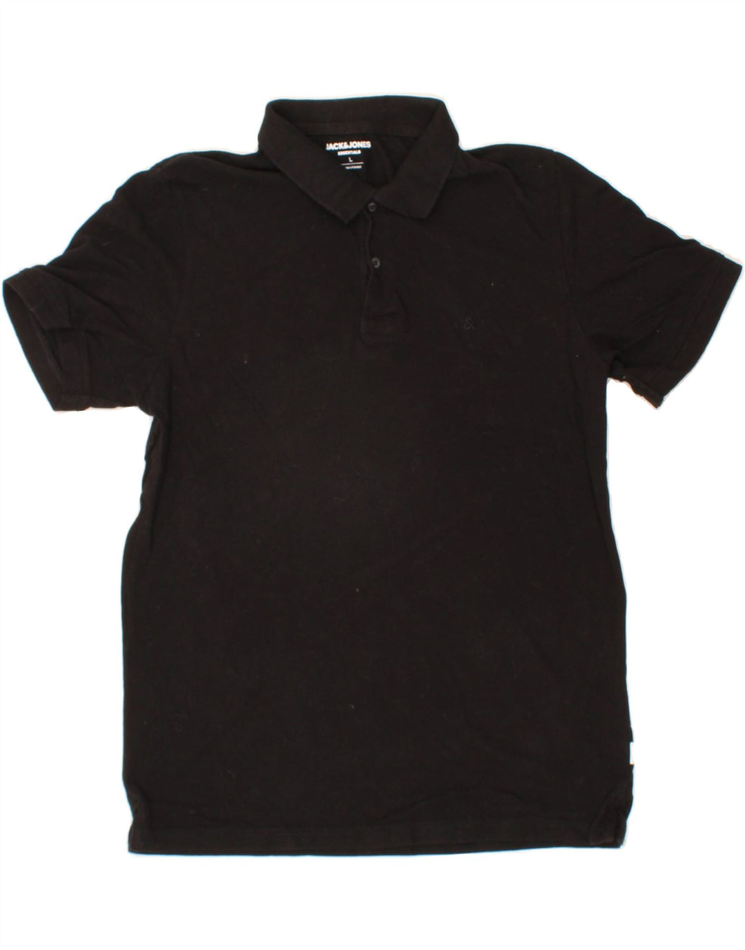 JACK & JONES Mens Polo Shirt Large Black Cotton Vintage Jack & Jones and Second-Hand Jack & Jones from Messina Hembry 