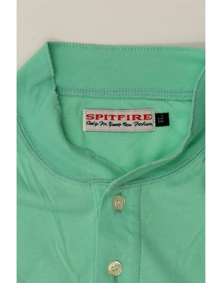 SPITFIRE Mens Polo Shirt XL Green Cotton Vintage Spitfire and Second-Hand Spitfire from Messina Hembry 