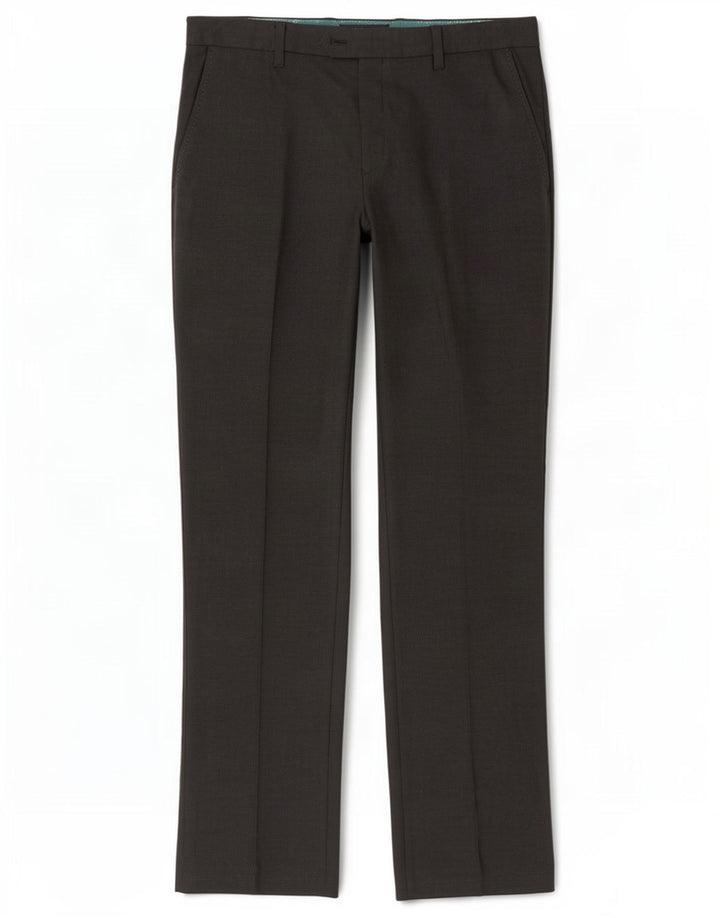 Gerade Anzughose für Herren von Ted Baker, W36, L32, grau geflecktes Polyester