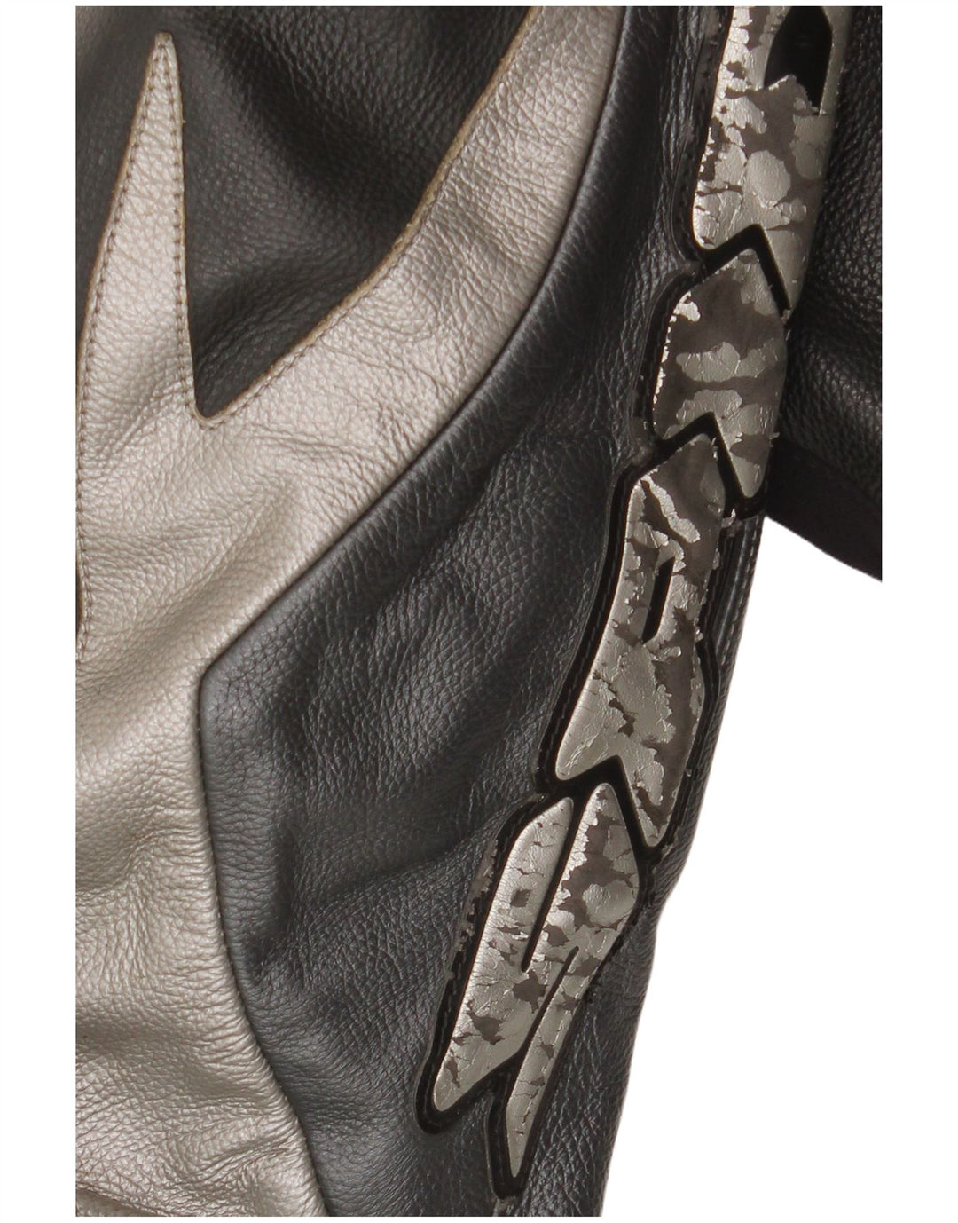 Spidi Herren-Motorrad-Grafik-2-teiliges Set, Größe 48, mittelschwarzes Leder