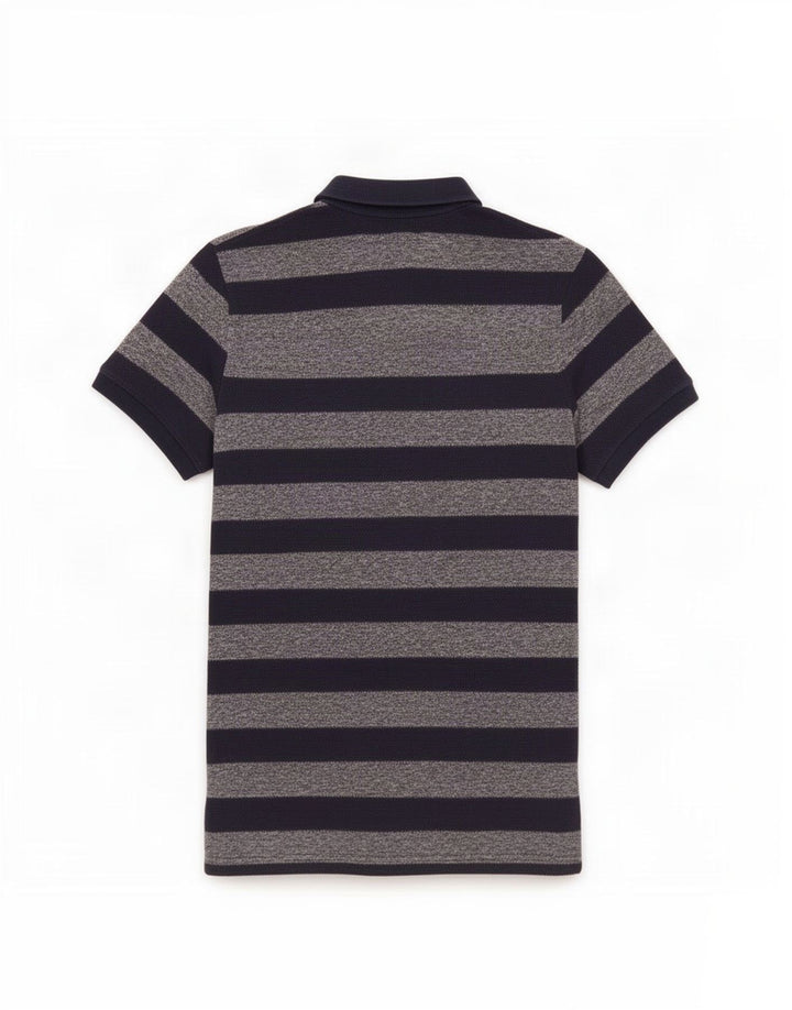 Mountain Warehouse Herren-Poloshirt aus mittelblauem, gestreiftem Polyester