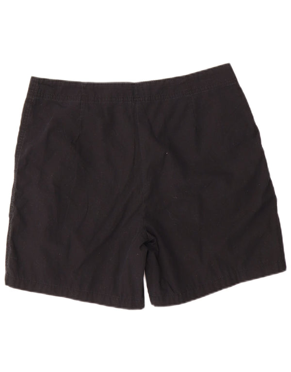 Marks & Spencer Damen Freizeitshorts UK 12 Medium W30 Schwarze Baumwolle