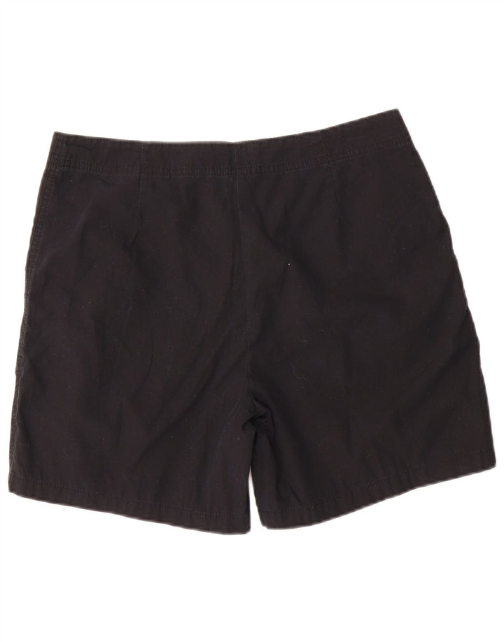Marks & Spencer Damen Freizeitshorts UK 12 Medium W30 Schwarze Baumwolle