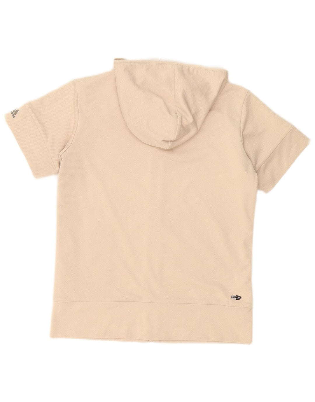 Adidas Damen Climacool Kapuzen-Trainingsanzug-Top-Jacke UK 10 Small Beige