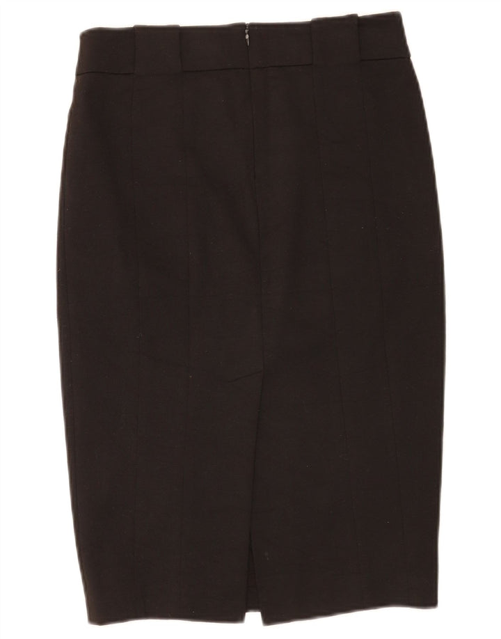 Zara Damen Bleistiftrock Small W26 Schwarz Polyester