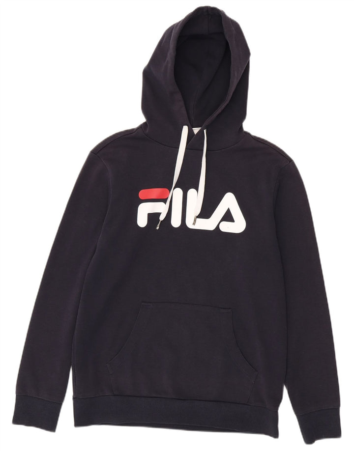 Fila Herren-Kapuzenpullover mit Grafik, mittelgroß, Marineblau
