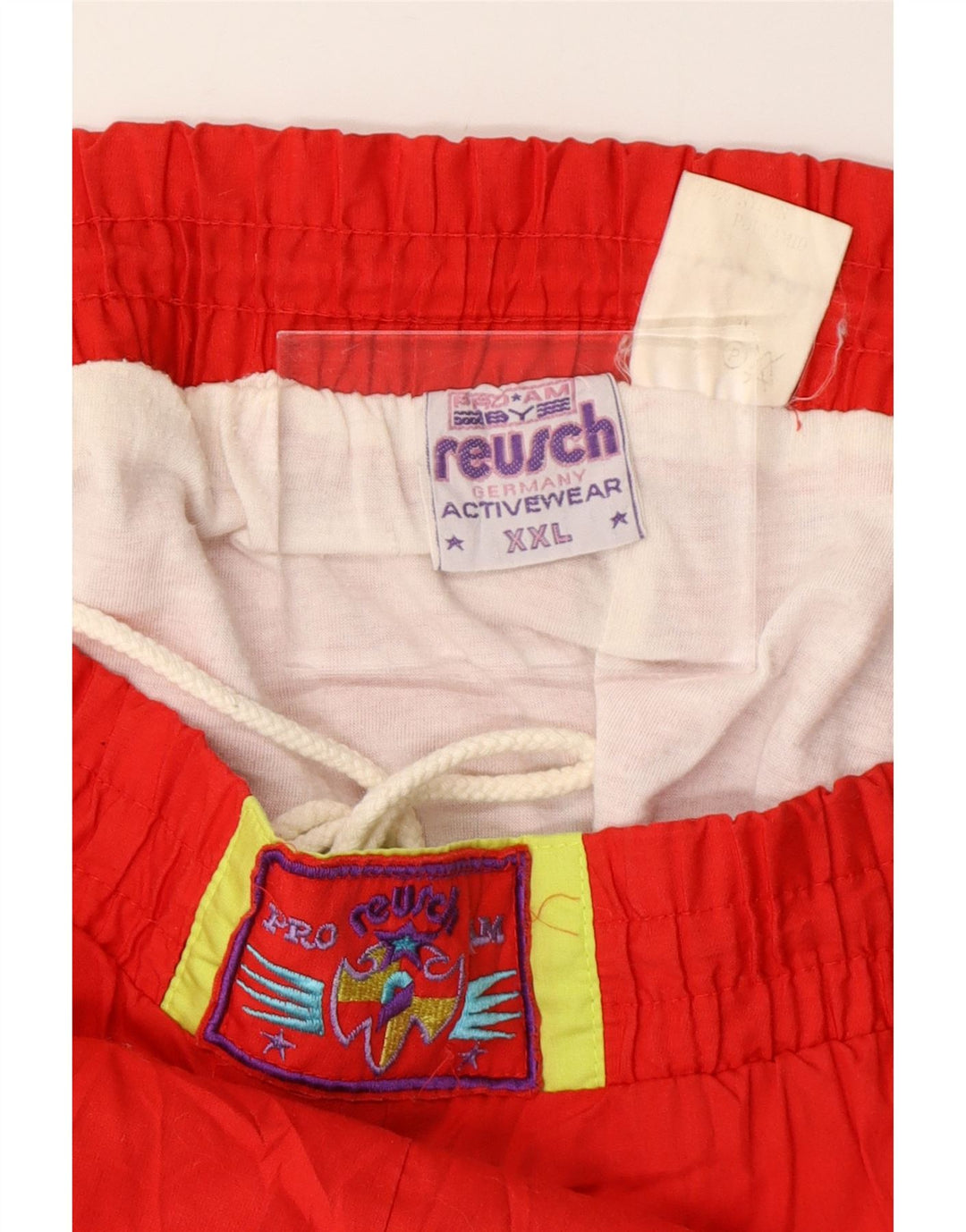 REUSCH Herren-Trainingshose, Jogginghose, 2XL, Rot, Farbblock