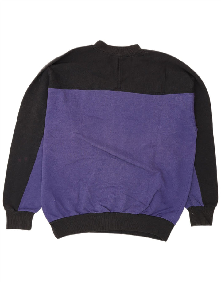 Puma Herren Grafik-Sweatshirt-Pullover, groß, lila, Farbblock
