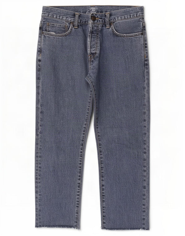 Carhartt Herren Wip Straight Jeans W31 L26 Blaue Baumwolle