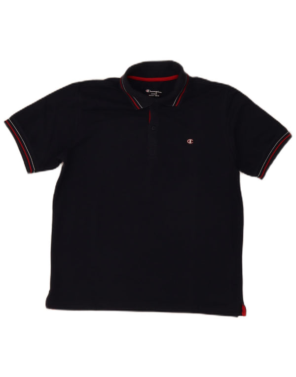 Champion Poloshirt für Jungen, 11–12 Jahre, marineblaue Baumwolle