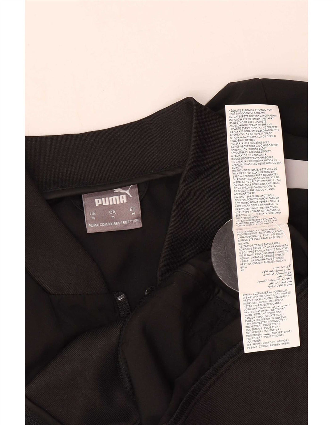 Puma Herren Mercedes AMG Petronas Trainingsanzug Top Jacke Medium Schwarz