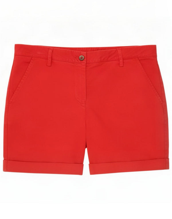 Kappa Womens Perfect Fit Chino Shorts IT 44 Medium W30 Rote Baumwolle