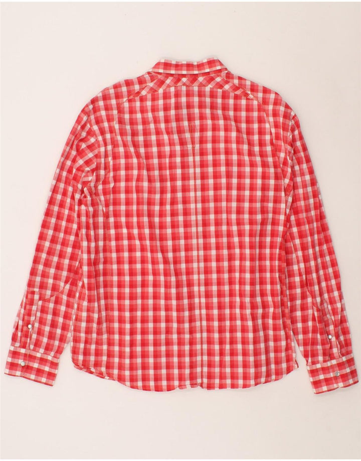 G-STAR Womens Shirt UK 20 2XL Red Gingham Cotton Vintage G-Star and Second-Hand G-Star from Messina Hembry 