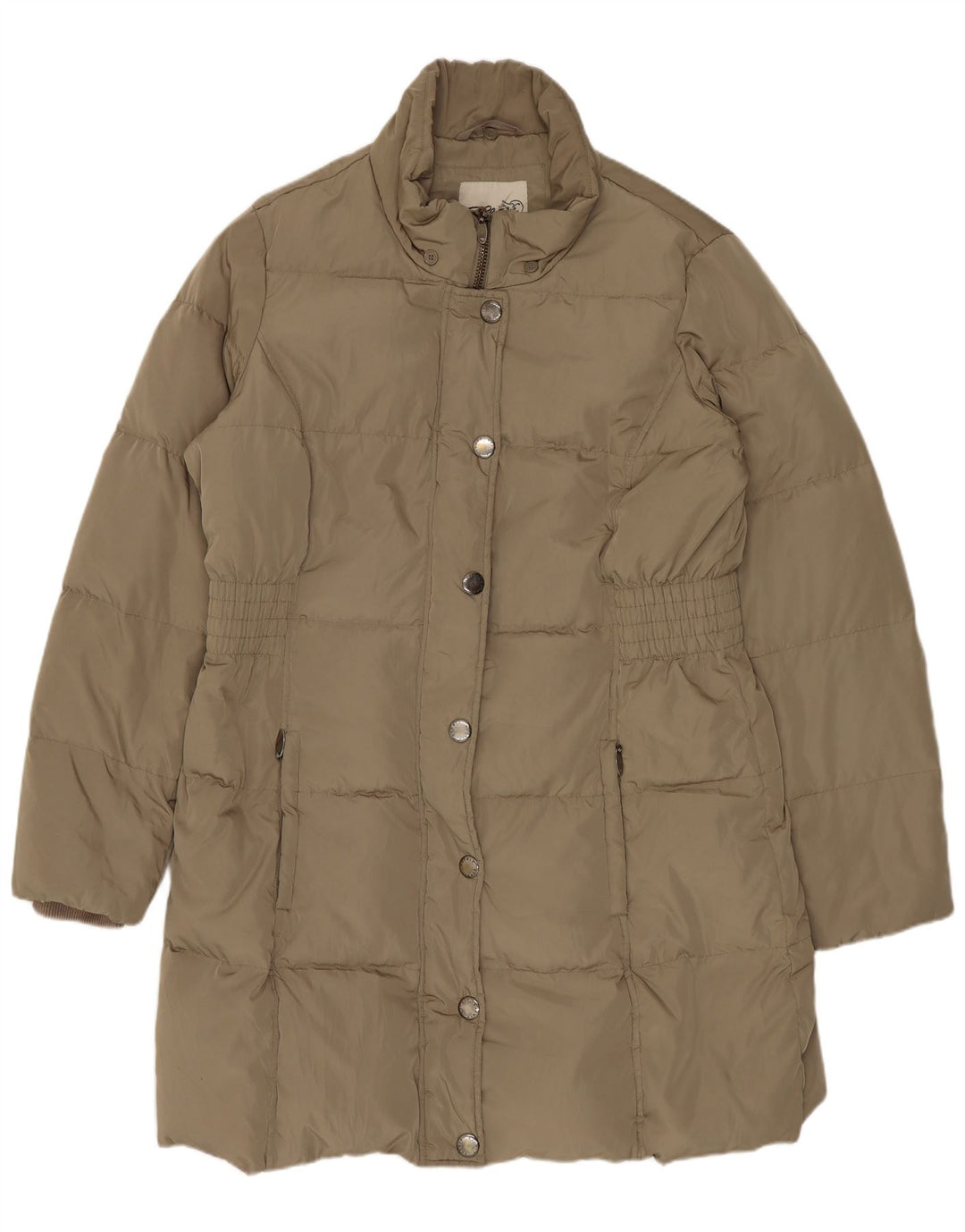Esprit Damen Wattierter Mantel UK 16 Large Khaki Polyester