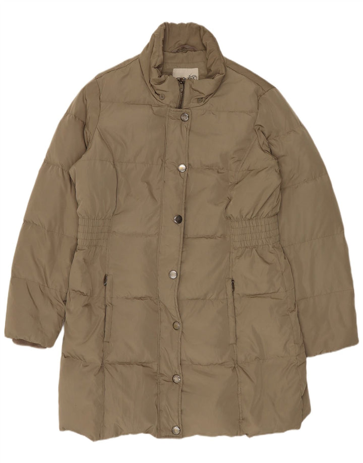 Esprit Damen Wattierter Mantel UK 16 Large Khaki Polyester