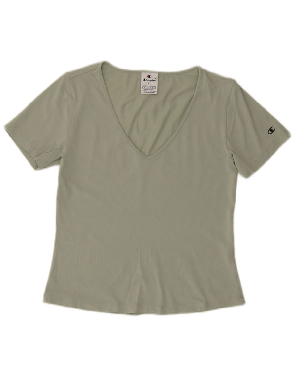 Champion Damen T-Shirt Top UK 14 Large Grün