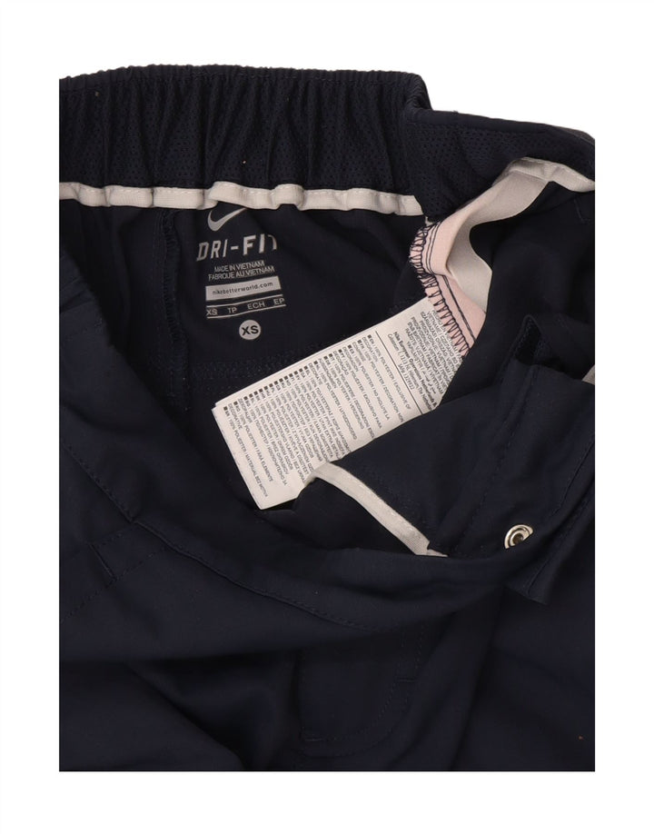 Nike Damen Dri Fit Chino Shorts XS W25 Marineblaues Polyester