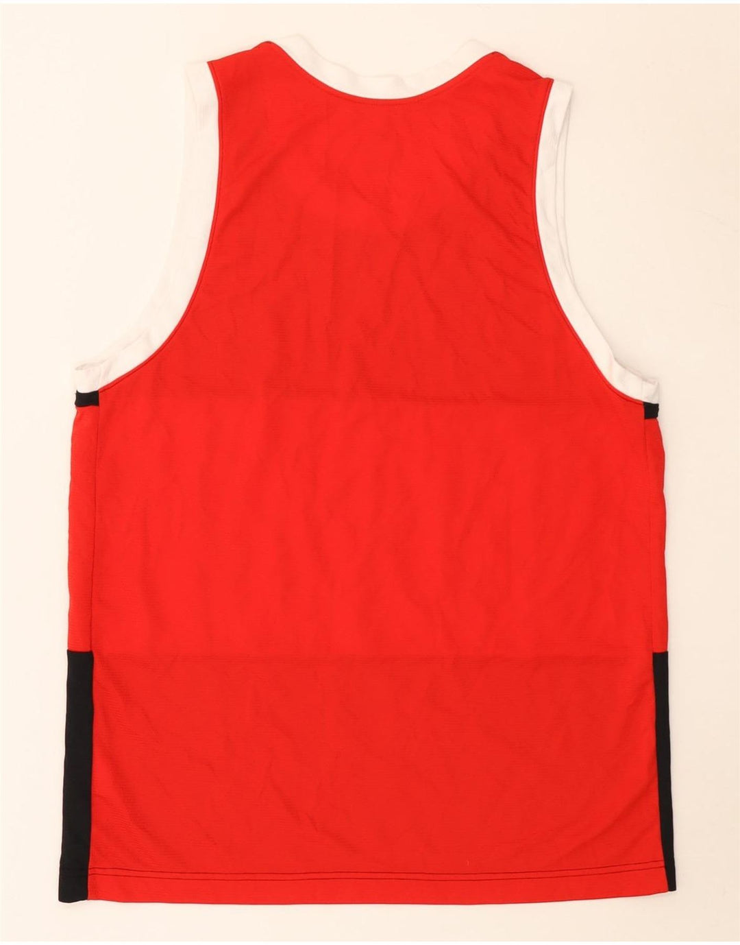 Nike Herren Grafik-Trägershirt, groß, rotes Farbblock-Polyester