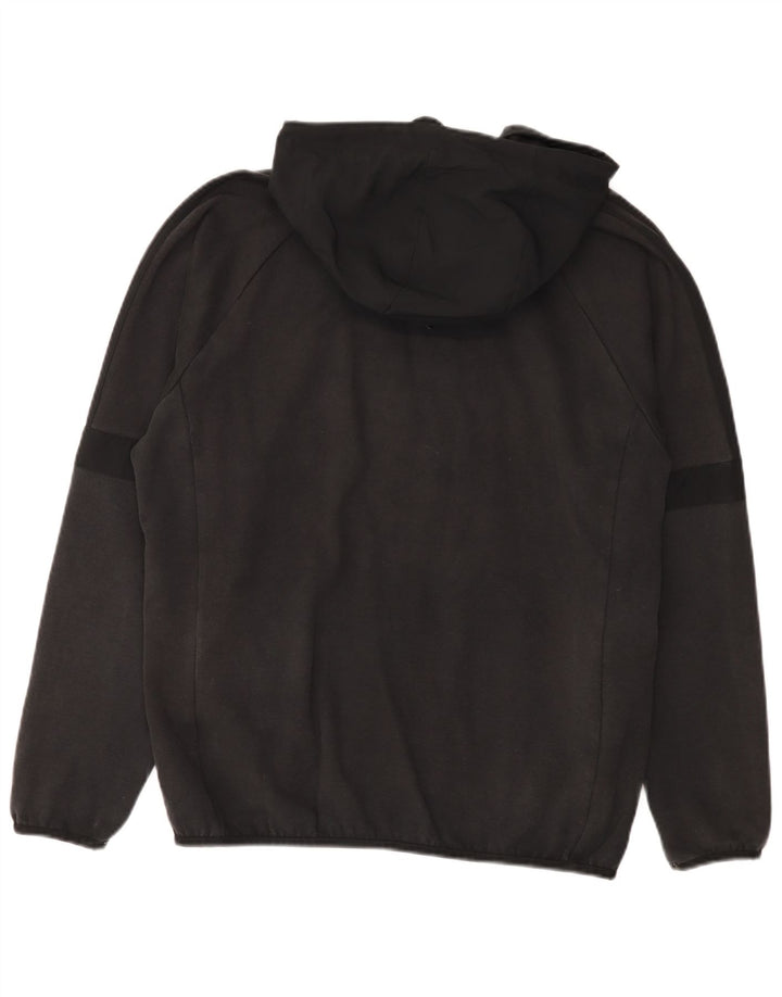 Adidas Herren-Kapuzenpullover mit Reißverschluss, groß, aus schwarzer Baumwolle