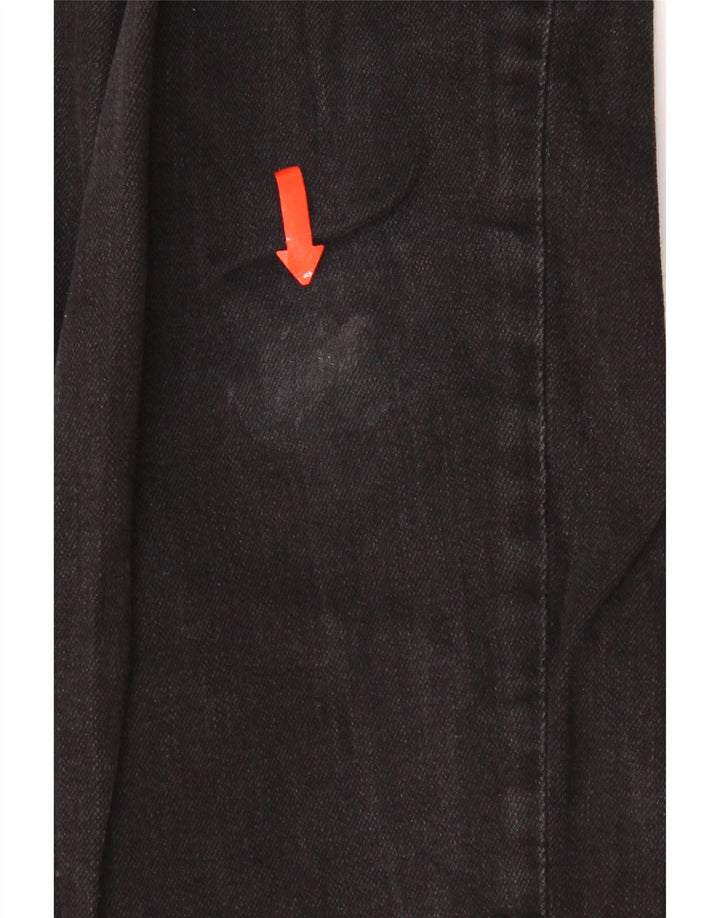 Reiss Damen Slim Jeans W27 L26 Schwarze Baumwolle