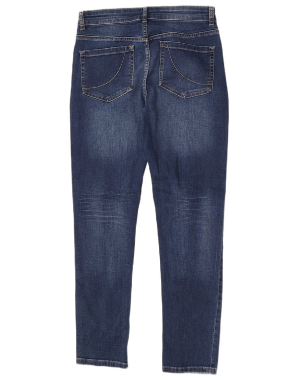 Oasis Damen Boyfriend Slim Jeans UK 10 Small W26 L30 Blaue Baumwolle