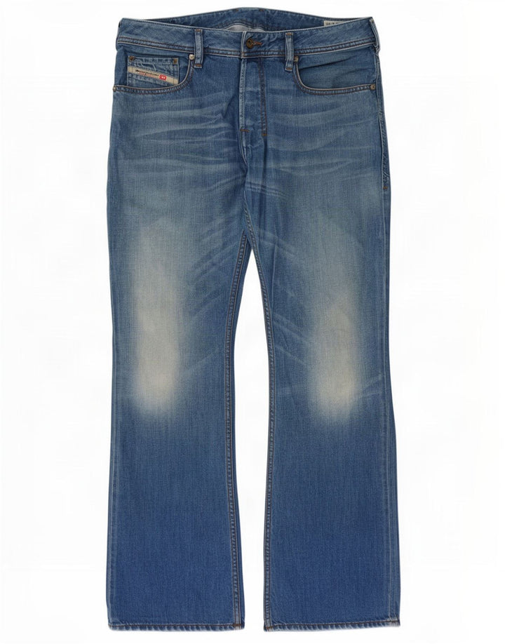 Diesel Herren Zatiny Bootcut-Jeans mit normaler Passform, W33 L30, blaue Baumwolle