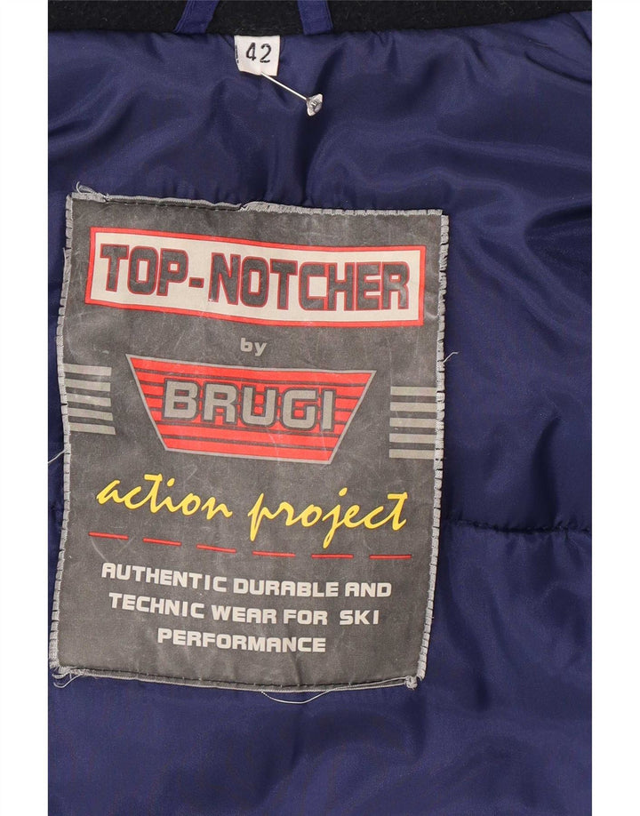 Brugi Damen-Skijacke in Übergröße, EU 42, Größe L, Blau, Farbblock-Sport